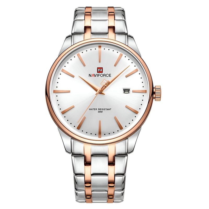 NAVIFORCE - Reloj Naviforce Casual Nf9230 Crono Hombre Acero+ Estuche