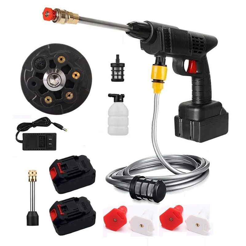 GENERAL - Hidrolavadora Doble Bateria 4 Boquillas 1 Ajustable 6 Modos