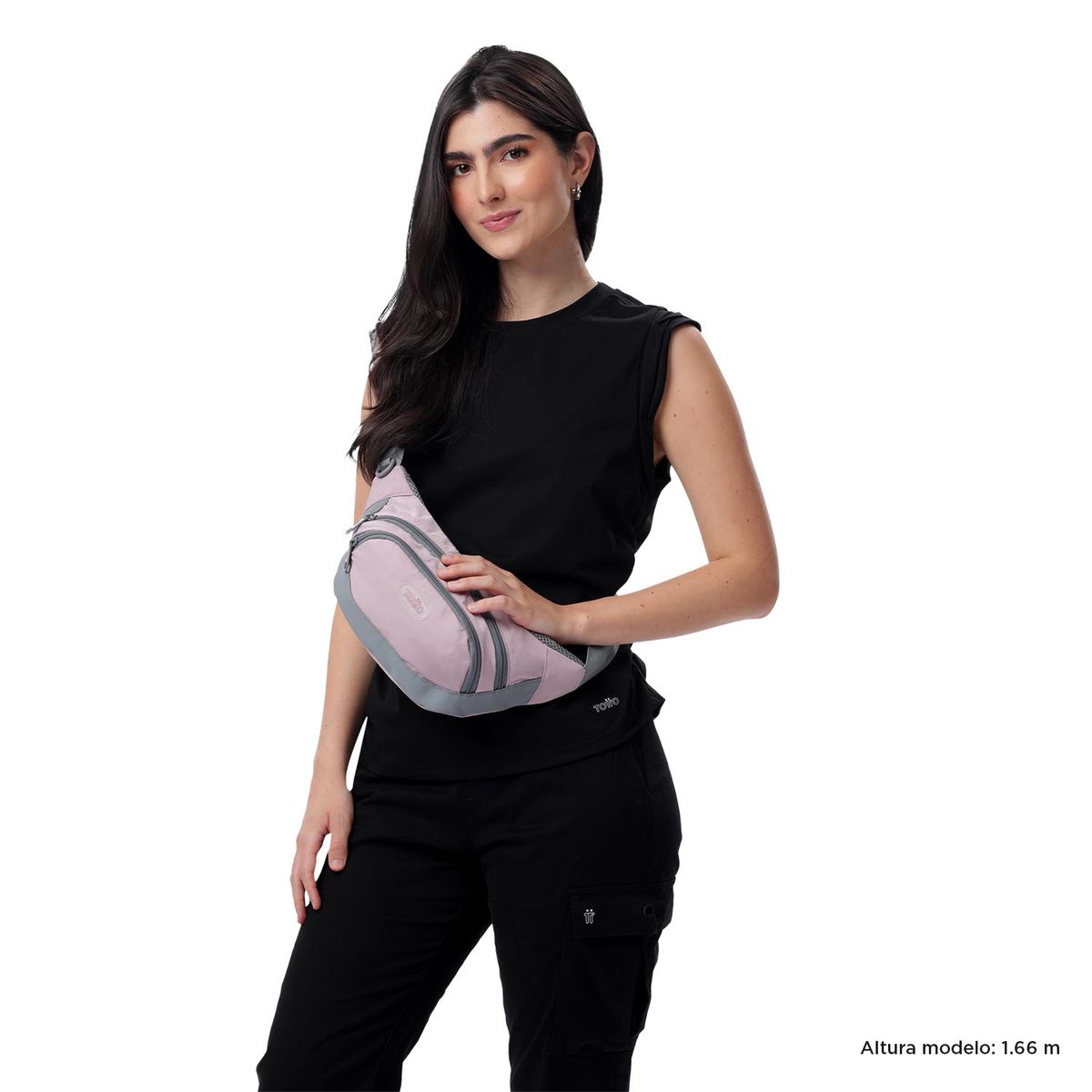 TOTTO - Canguro Riñonera Para Mujer Violeta Claro Pompeya Totto