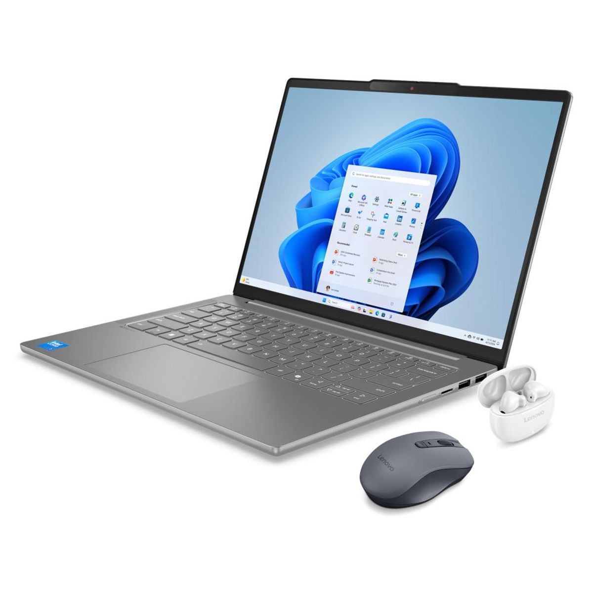 LENOVO - Portátil Lenovo IdeaPad Slim 5 Core i5 16GB RAM 512GB + Earbuds E310 inalámbricos + Mouse Bluetooth