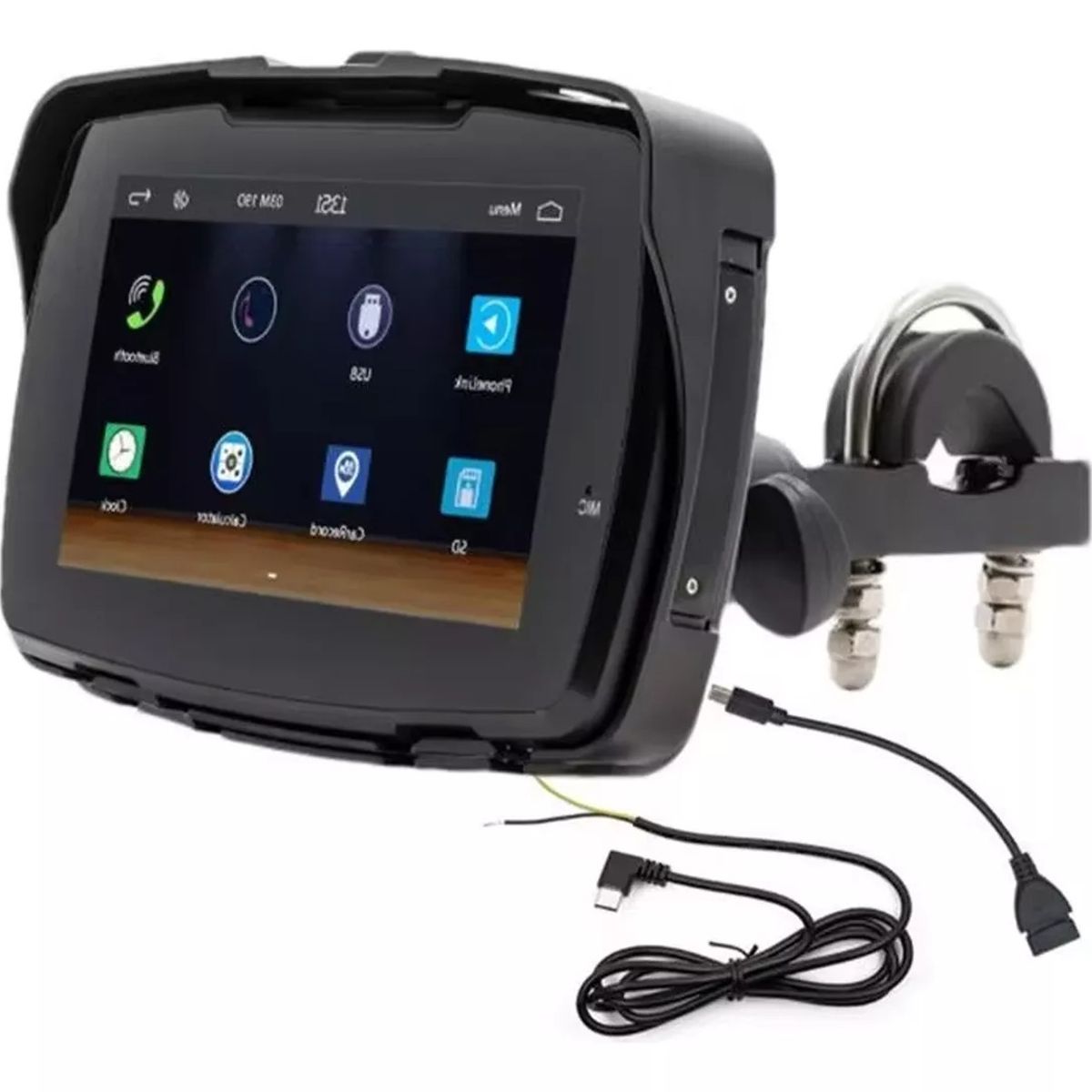 GENERICO - Navegador Para Moto Pantalla Táctil Android Apple Play Gps