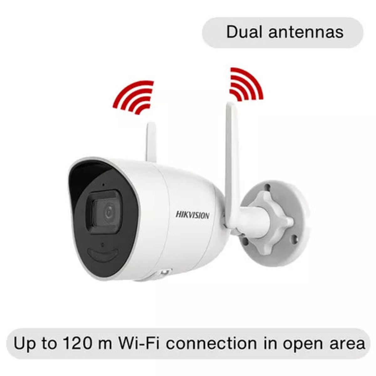 HIKVISION - DS-2CV2041G2-IDW - Cámara Wi-fi 4mp Audio Bidireccional Y I