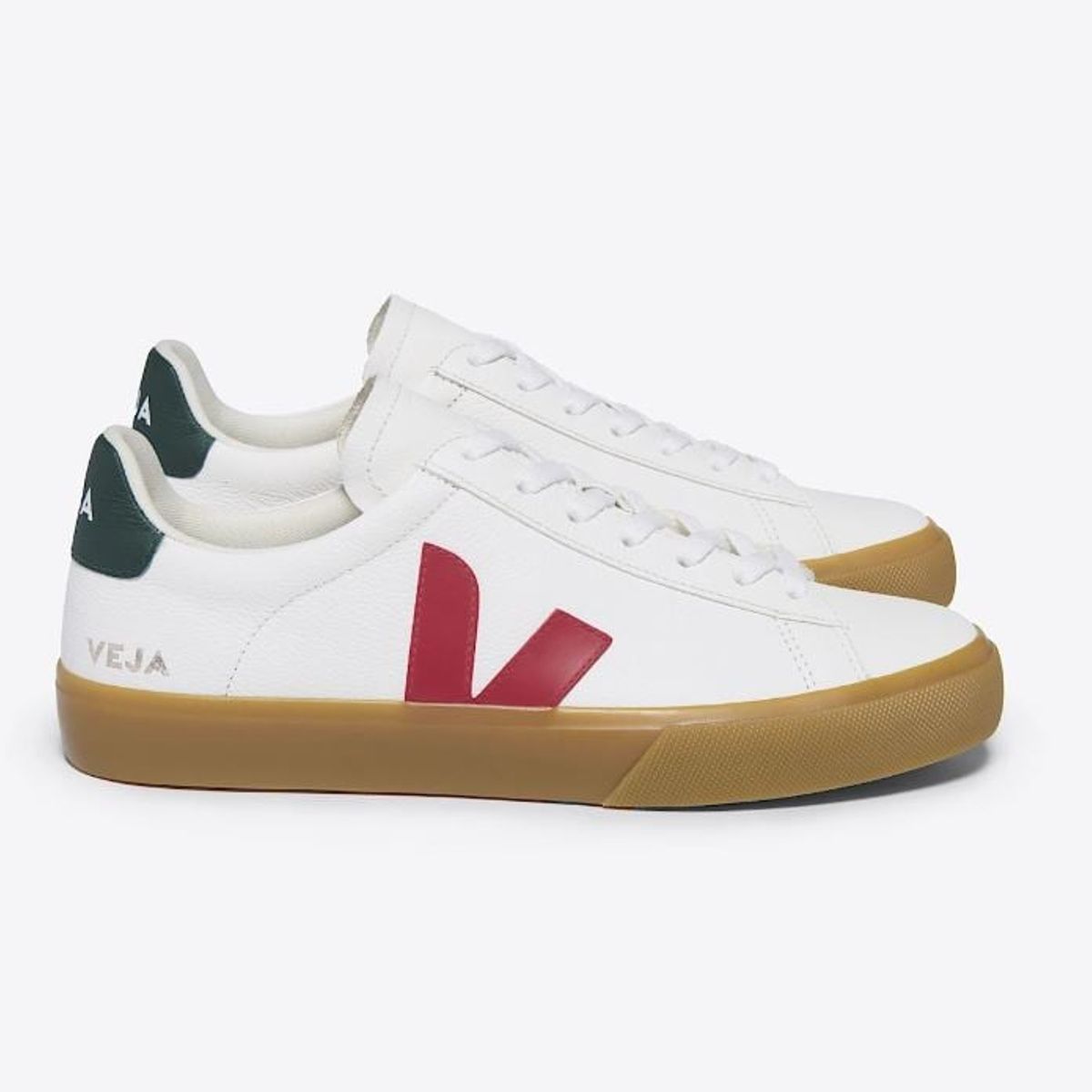 VEJA - Tenis veja de hombre campo leather poker natural VEJA Blanco CP050349
