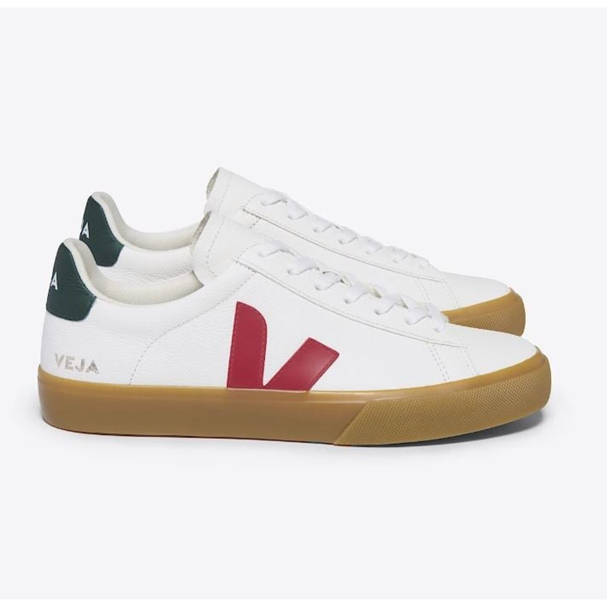 VEJA - Tenis veja de hombre campo leather poker natural VEJA Blanco CP050349