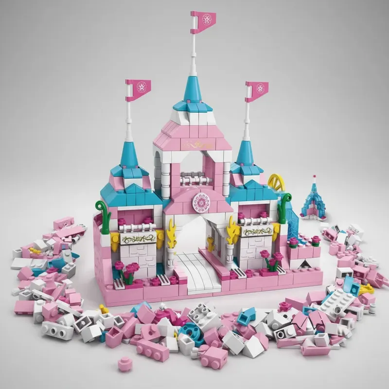 GENERICO - Castillo Bloques de Construcción Set Educativo 1000 Piezas