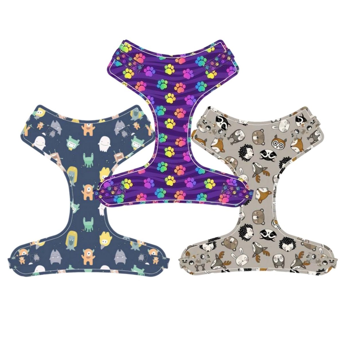 GENERICO - Arnes Perro Con Estampado Razas Pequeñas Lila XS