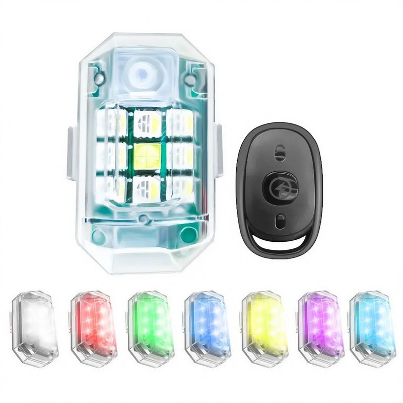 GENERICO - Luz Led  Advertencia Para Bicicleta Lampara Control Remoto