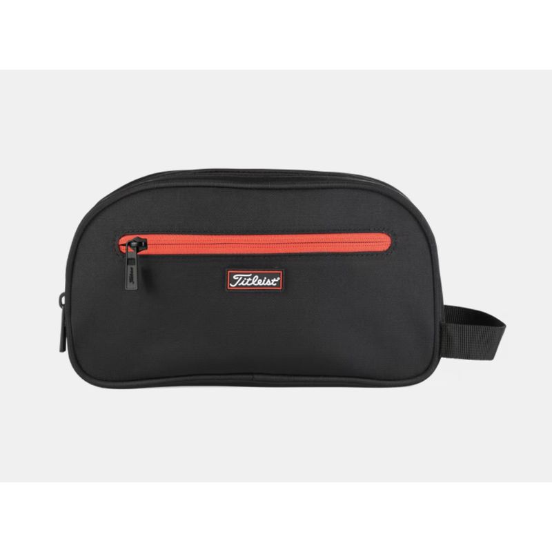 TITLEIST - Bolsa de Mano para viaje Titleist DopKit tela nylon negrorojo