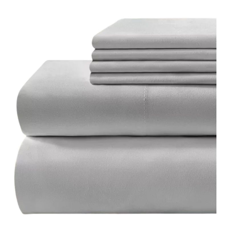 GENERICO - Juego De Sabanas Cama King 500 Hilos Premium - pastell - Gris