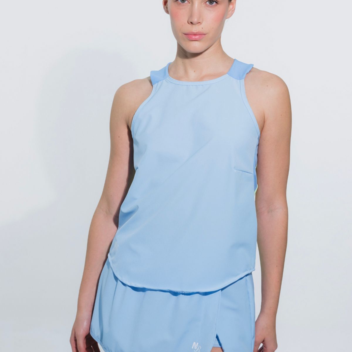 NO RULES - CAMISETA ESQUELETO DOUBLE SHIRT AZUL.