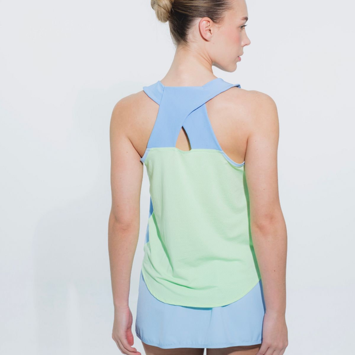 NO RULES - CAMISETA ESQUELETO DOUBLE SHIRT AZUL.