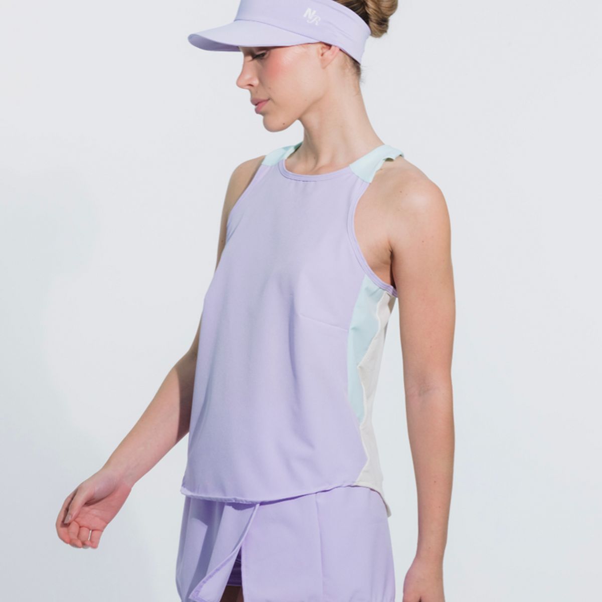 NO RULES - CAMISETA ESQUELETO DOUBLE SHIRT LILA.
