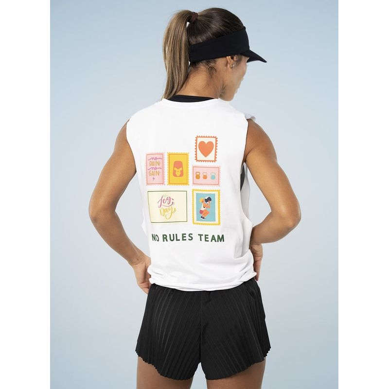 NO RULES - CAMISETA ESQUELETO DEPORTIVA SIN COSTURAS POSTCARD.