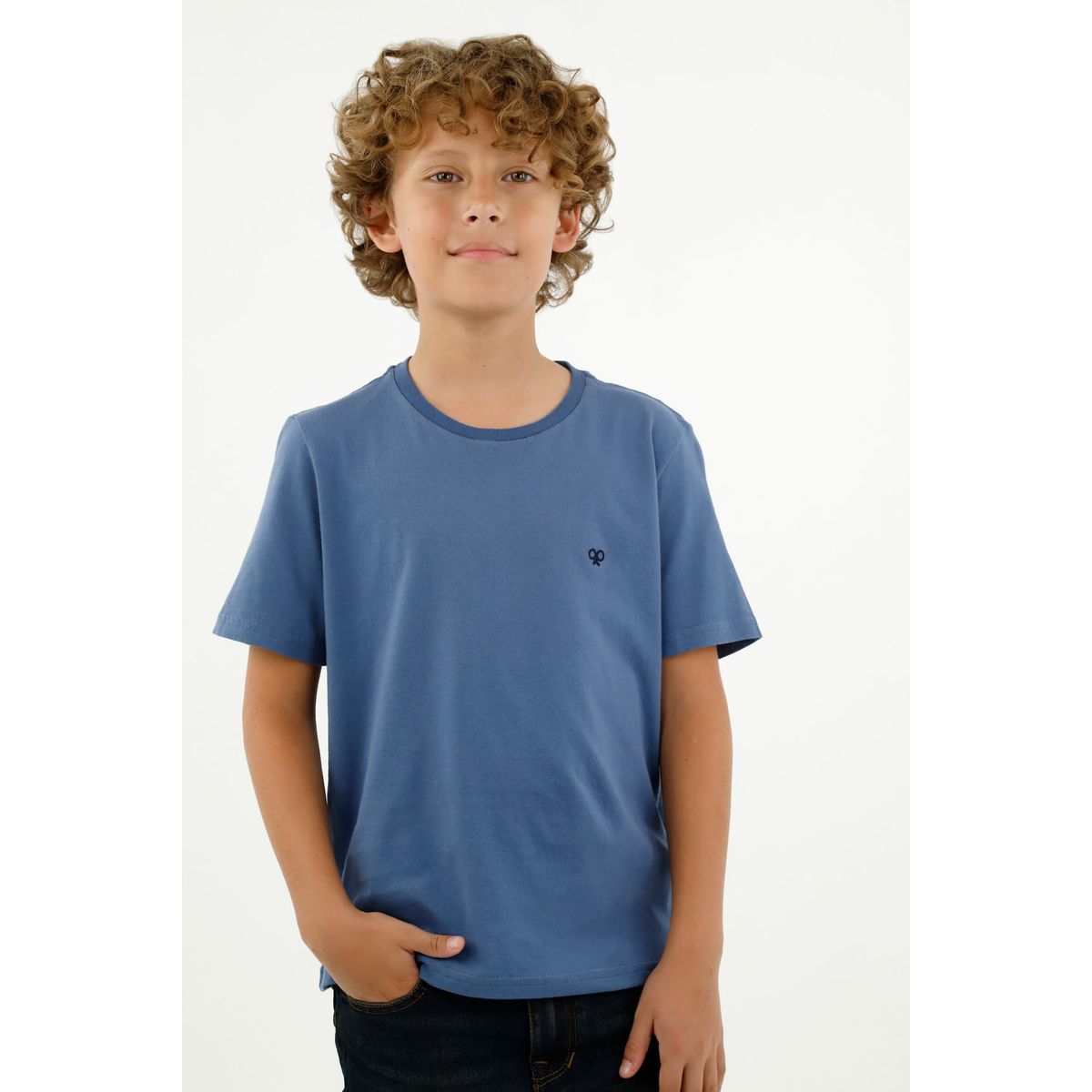 TENNIS - Camiseta azul para niño