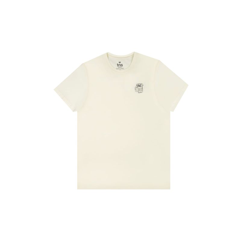 TENNIS - Camiseta con estampado en frente y espalda crudo para hombre