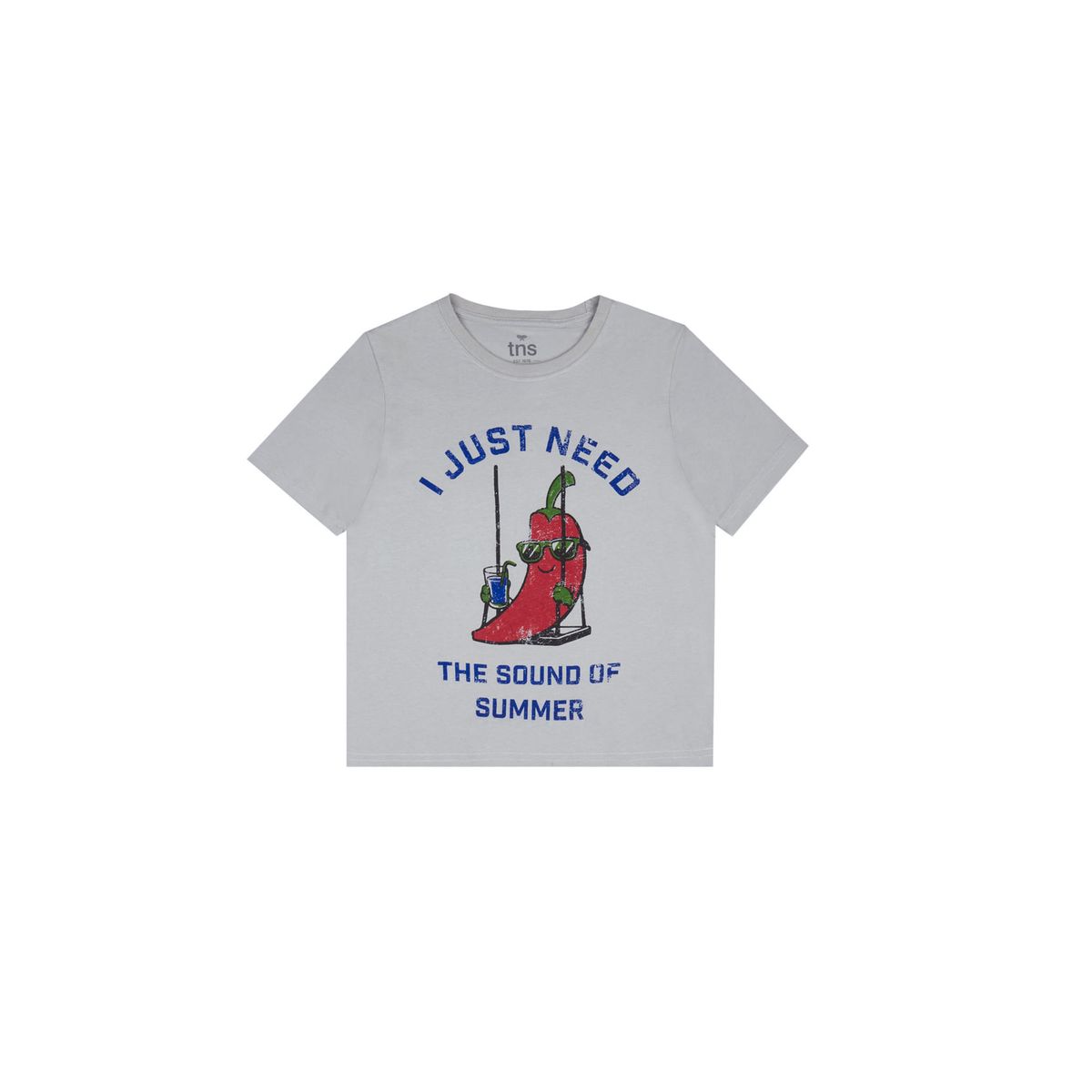 TENNIS - Camiseta gris con estampado para niño