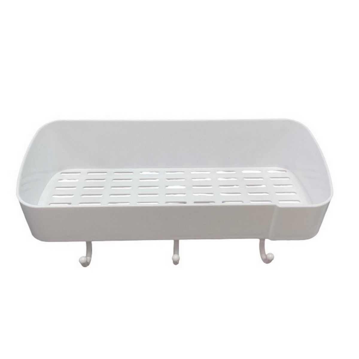 GENERICO - Soporte Rectangular Organizador Baño Pared Adhesivo