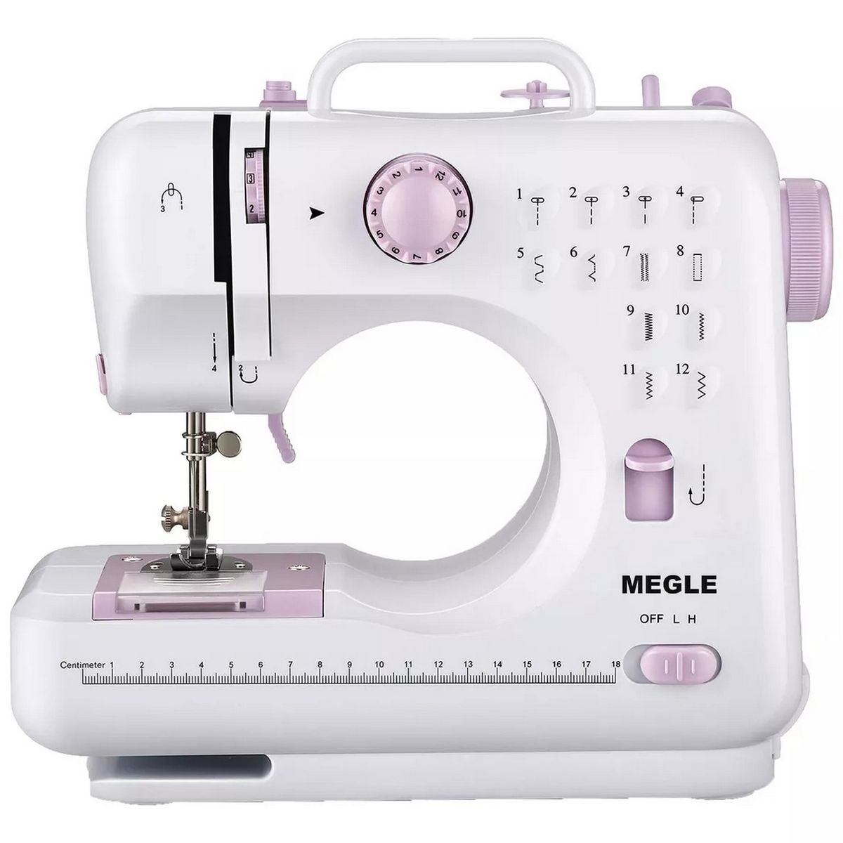 GENERICO - Maquina De Coser Mini Multifuncional Sm-505l Color Blanco