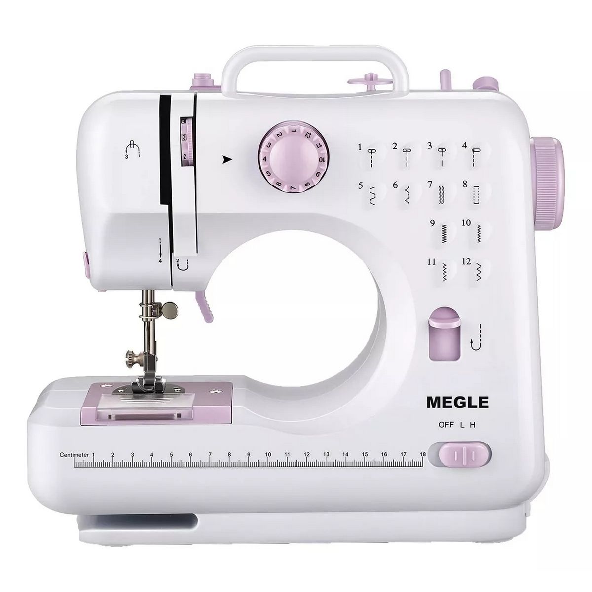 GENERICO - Maquina De Coser Mini Multifuncional Sm-505l Color Blanco