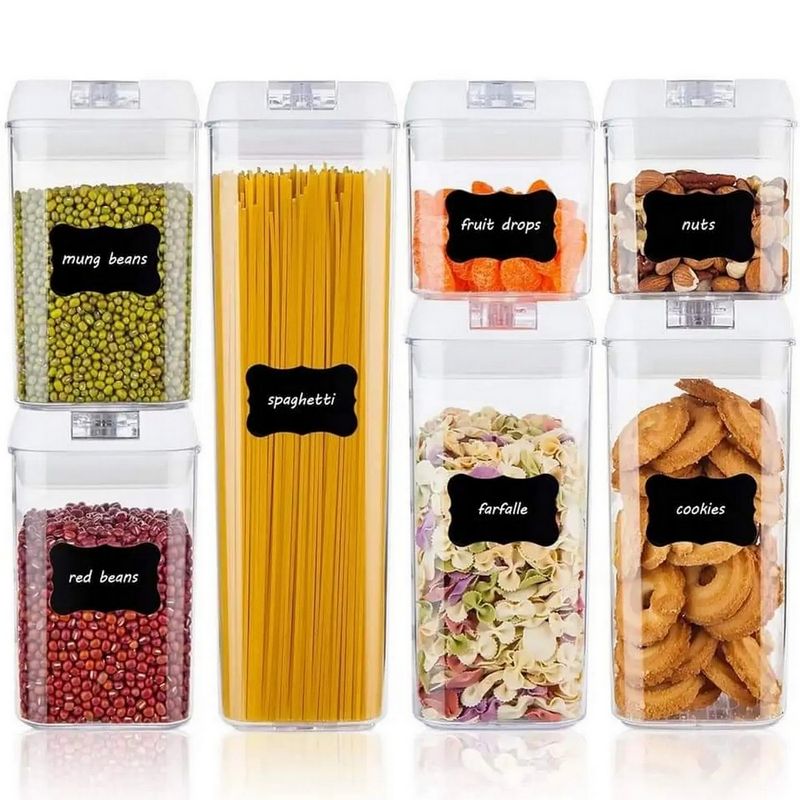 GENERICO - Kit De 7 Organizadores Herméticos De Cocina Para Alimentos