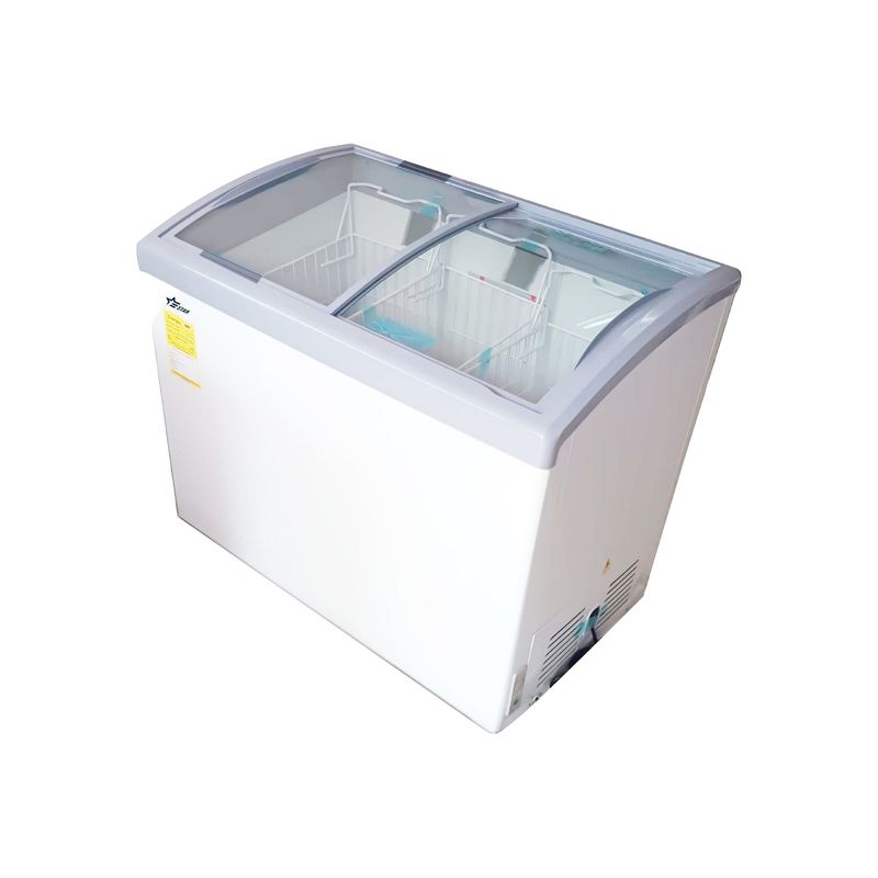 E STAR - Congelador  Heladero Horizontal Dual E★Star Puerta de Vidrio 246-SHC