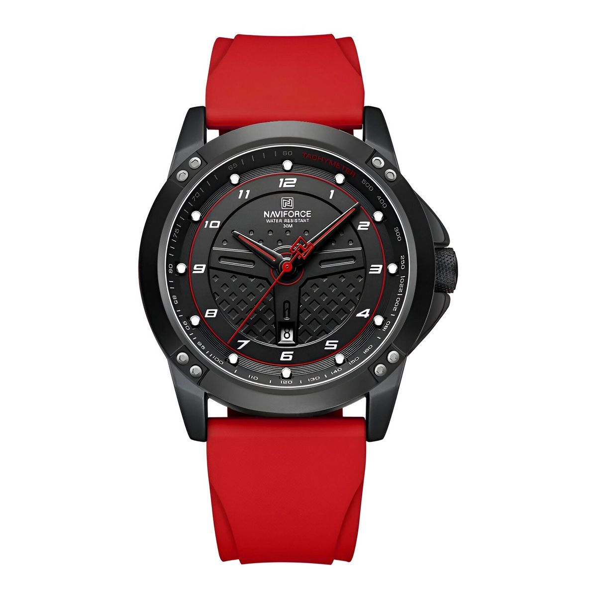 NAVIFORCE - Reloj Naviforce Casual Nf8031 Crono Hombre Goma + Estuche