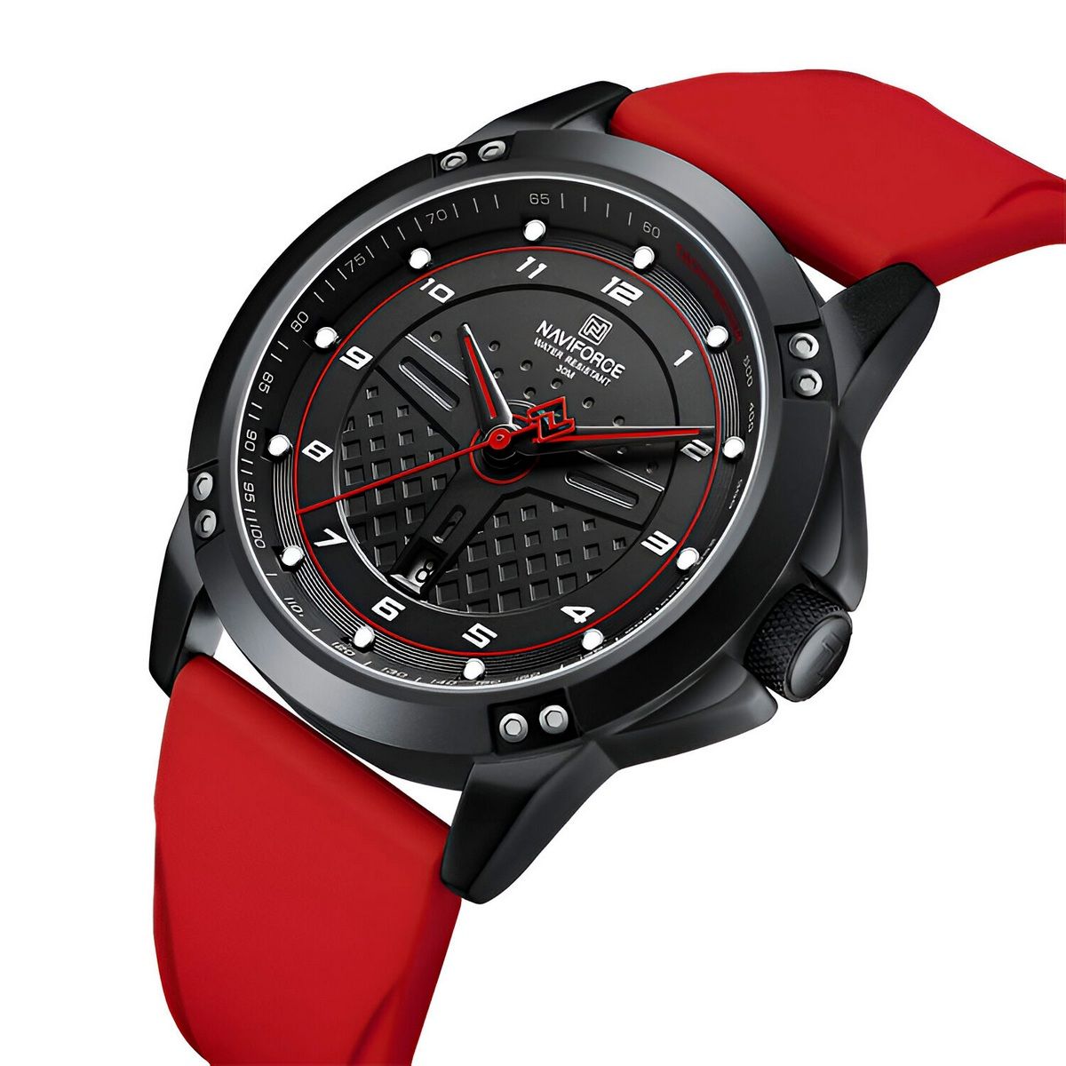 NAVIFORCE - Reloj Naviforce Casual Nf8031 Crono Hombre Goma + Estuche