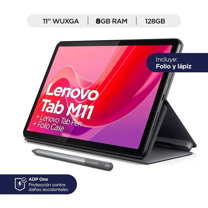 LENOVO - TABLET LENOVO M11 ANDROID 13  WIFI 8GB RAM 128GB + CASE + AUDÍFONOS E310