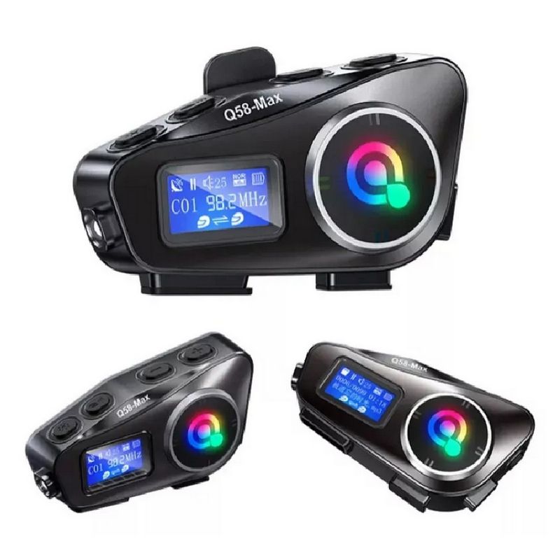 GENERICO - Intercomunicador Para Casco Moto Fm Bluetooth Q-58 Max