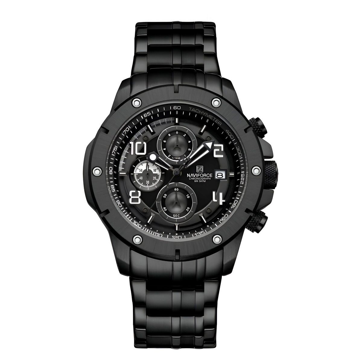 NAVIFORCE - Reloj Naviforce Casual Nf8056 Crono Hombre Acero+ Estuche