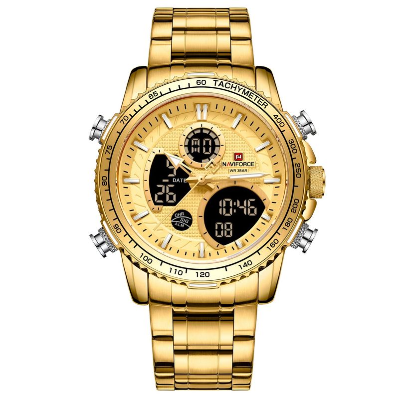 NAVIFORCE - Reloj Naviforce Casual Nf9182 Crono Hombre Acero+ Estuche