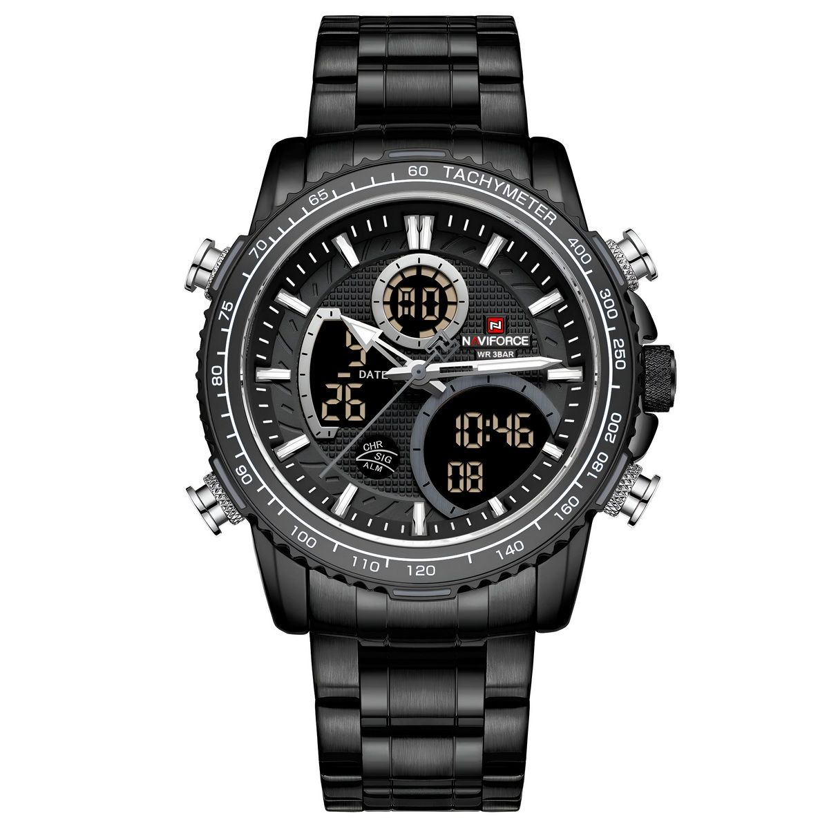 NAVIFORCE - Reloj Naviforce Casual Nf9182 Crono Hombre Acero+ Estuche