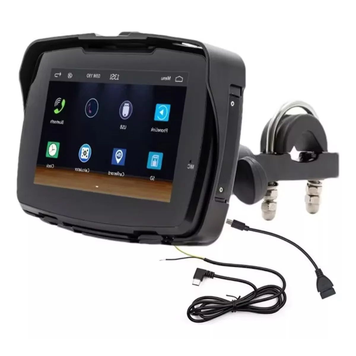 GENERICO - Navegador Para Moto Pantalla Táctil Android Apple Play Gps