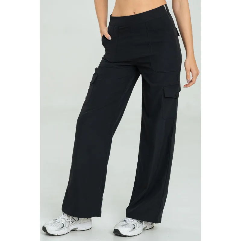 RAGGED - Pantalon cargo tech Negro Ragged