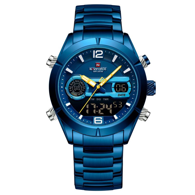 NAVIFORCE - Reloj Naviforce Casual Nf9232 Crono Hombre Acero+ Estuche