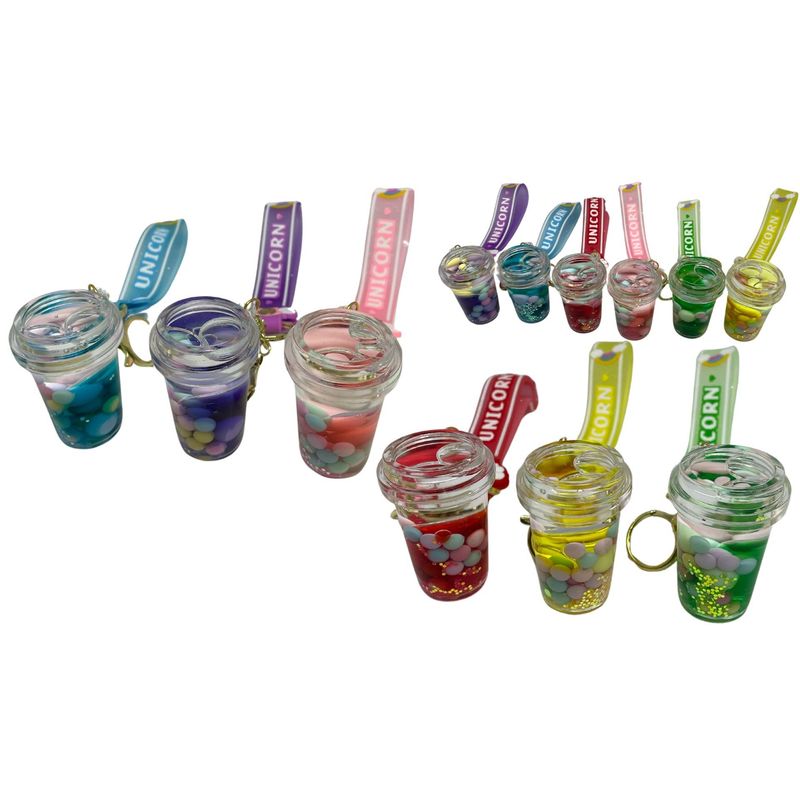 MAZUGI - Llavero De vaso plástico 6 opciones 1xund Colores brillantes