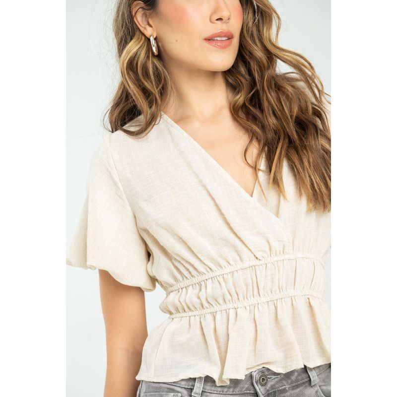RAGGED - Blusa elise Beige medio Ragged