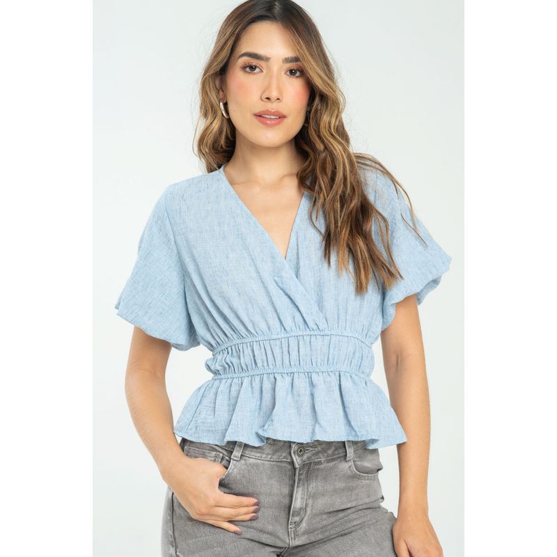 RAGGED - Blusa elise Azul medio Ragged