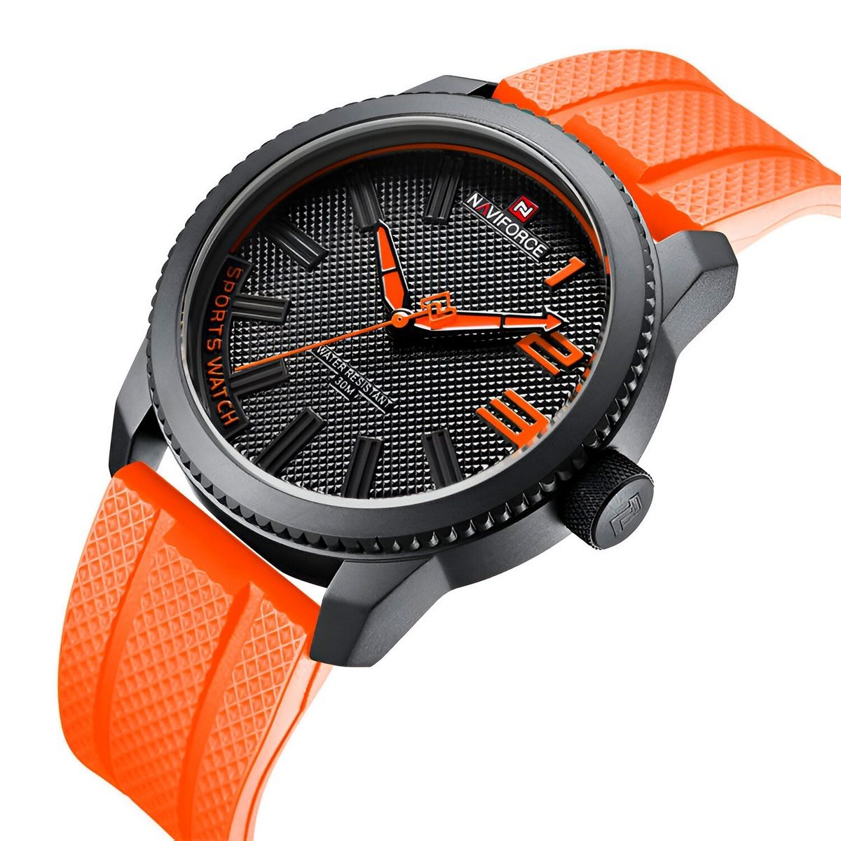 NAVIFORCE - Reloj Naviforce Casual Nf9202t Crono Hombre Goma + Estuche