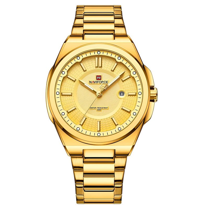 NAVIFORCE - Reloj Naviforce Casual Nf9212 Crono Hombre Acero + Estuche