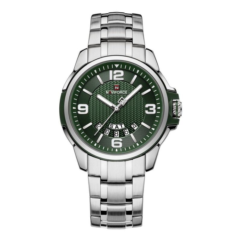 NAVIFORCE - Reloj Naviforce Casual Nf9215s Crono Hombre Acero + Estuche