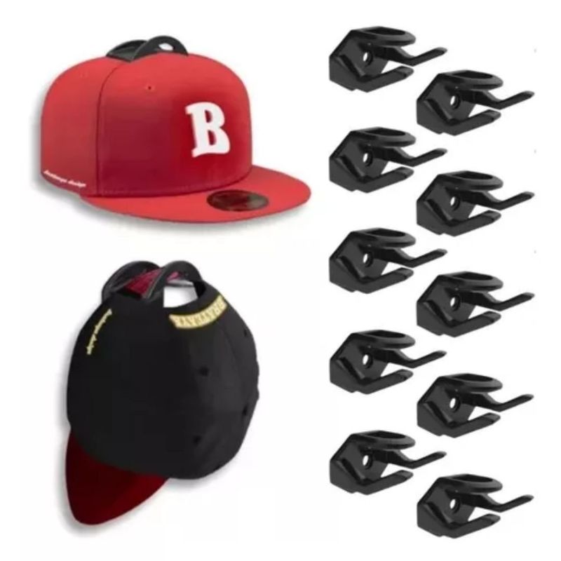IMPORTADORA MAKA - Ganchos Organizador Gorras Para Pared Soporte Cachuchas X10