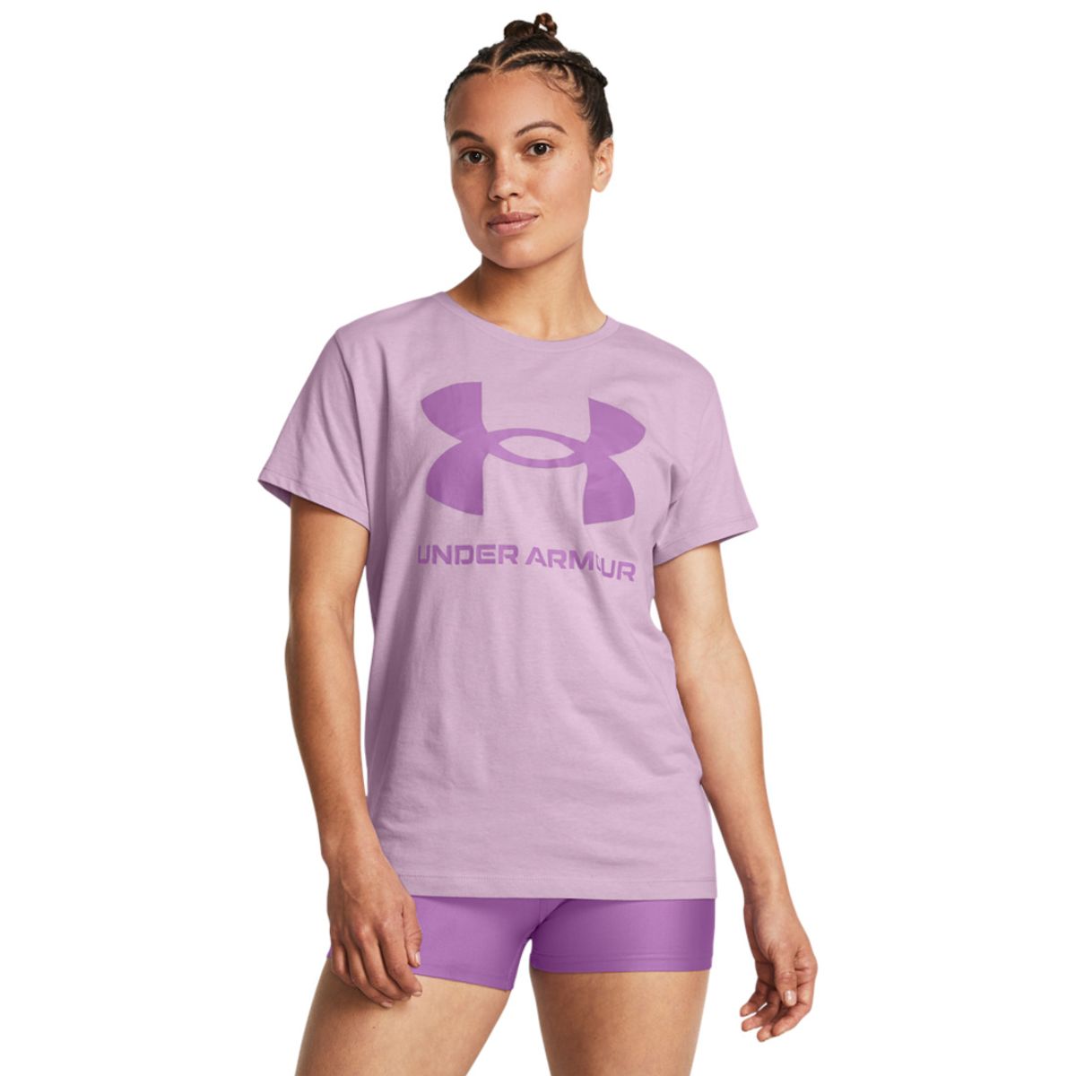 UNDER ARMOUR - Camiseta Mujer UNDER ARMOUR LIVE SPORTSTYLE GRPH Purpura UNDER ARMOUR.