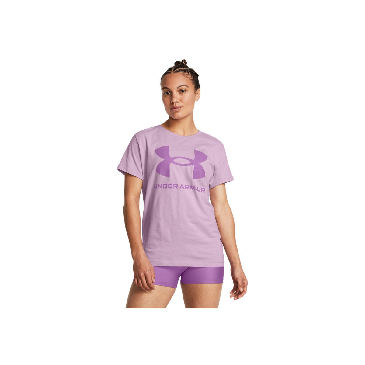 UNDER ARMOUR - Camiseta Mujer UNDER ARMOUR LIVE SPORTSTYLE GRPH Purpura UNDER ARMOUR.