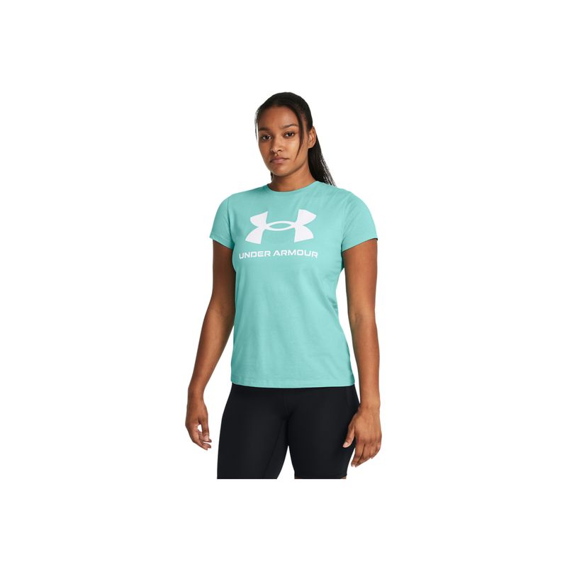UNDER ARMOUR - Camiseta Mujer UNDER ARMOUR LIVE SPORTSTYLE GRAP Verde UNDER ARMOUR.