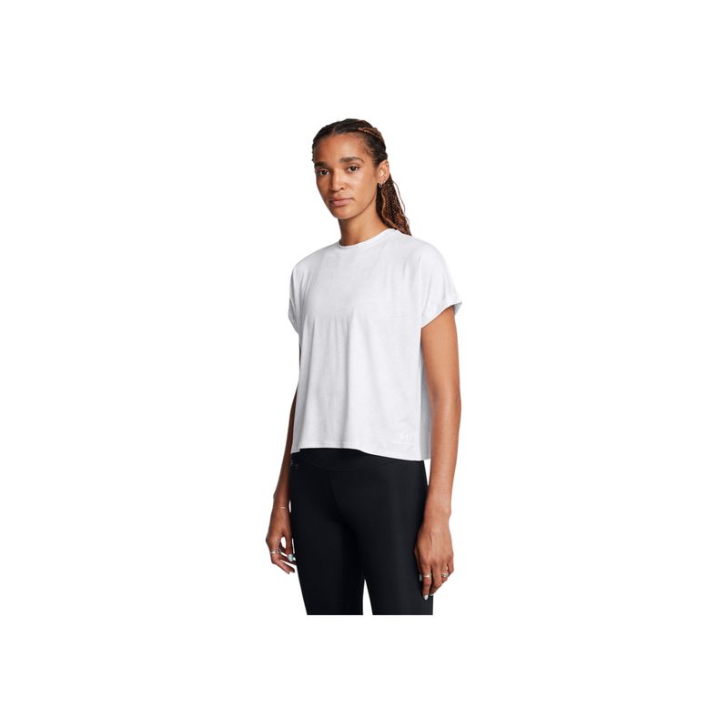 UNDER ARMOUR - Camiseta Mujer UNDER ARMOUR VNSH ENERG CROP PRNT Blanco UNDER ARMOUR.