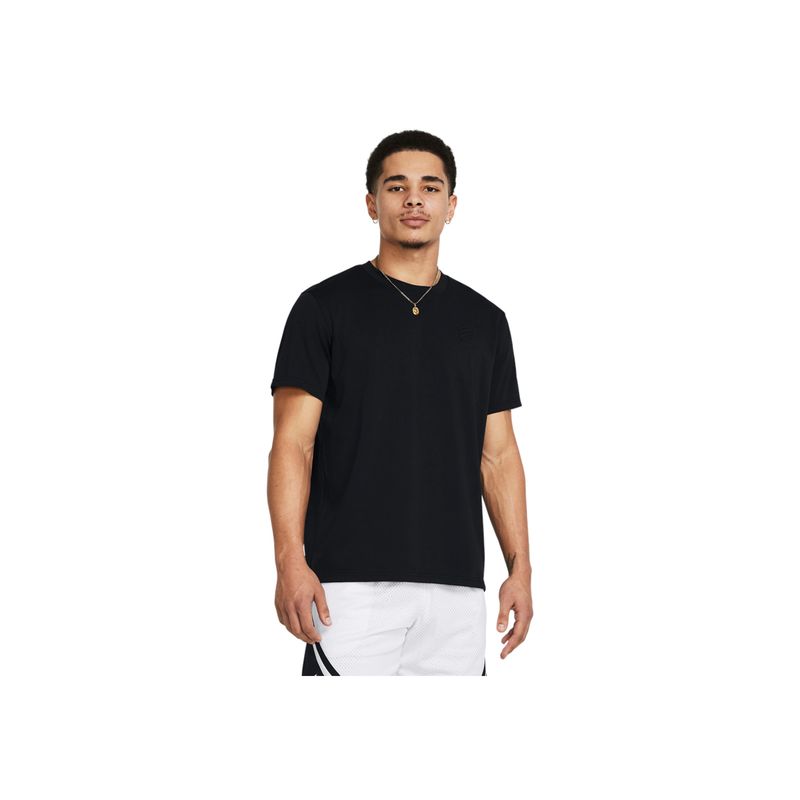 UNDER ARMOUR - Camiseta Hombre UNDER ARMOUR CURRY EMBOSS HW TEE Negro UNDER ARMOUR.