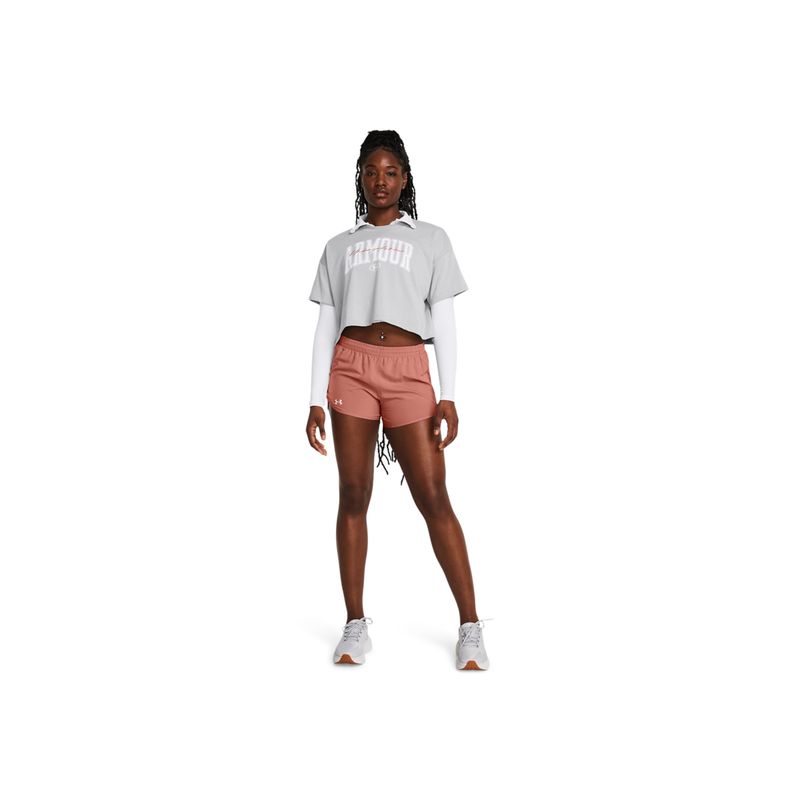 UNDER ARMOUR - Camiseta Mujer UNDER ARMOUR HW SCRPTED WM CRP SS Gris UNDER ARMOUR.