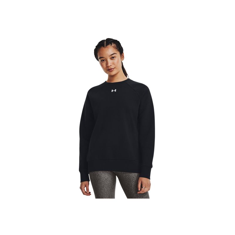 UNDER ARMOUR - Chaqueta Mujer UNDER ARMOUR UA RIVAL FLEECE CREW Negro UNDER ARMOUR