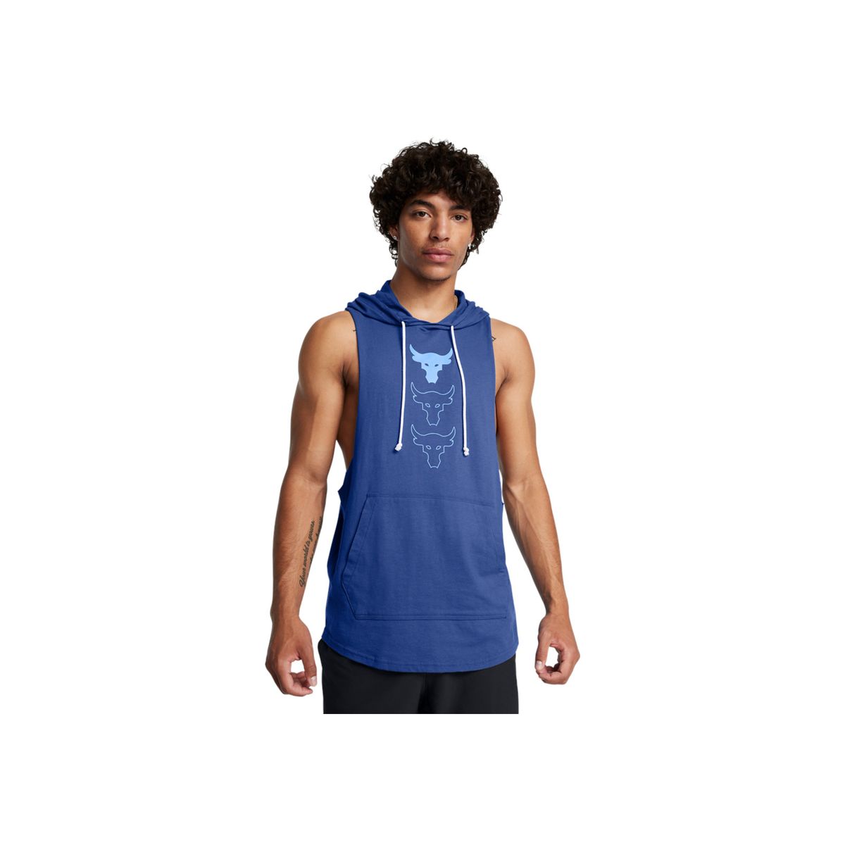 UNDER ARMOUR - Camiseta Hombre UNDER ARMOUR PJT RCK SL HD PAYOFF Azul UNDER ARMOUR.